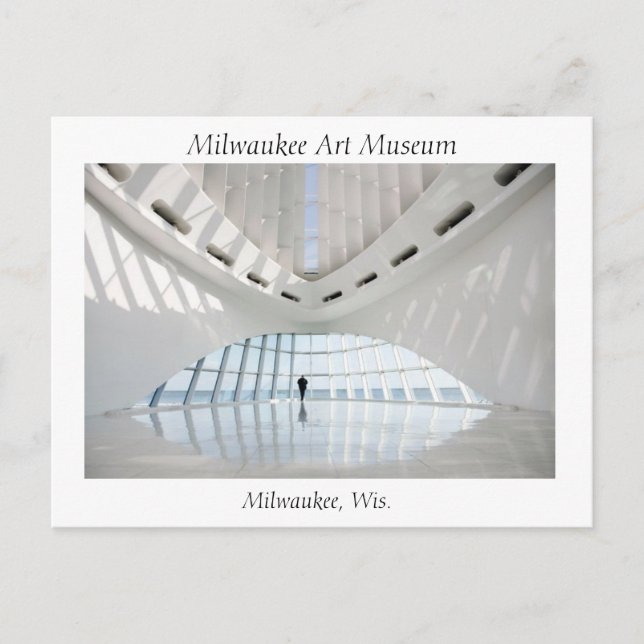 Postal del Museo de Arte Milwaukee (Anverso)