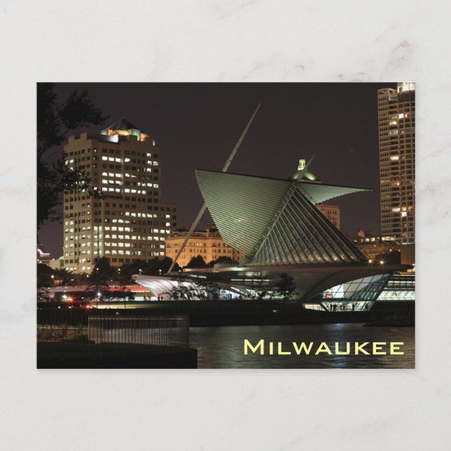Postal del Museo de Arte Milwaukee (Anverso)