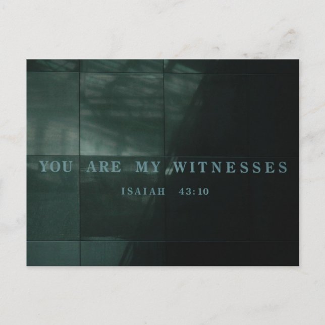 postal del museo del holocausto (Anverso)