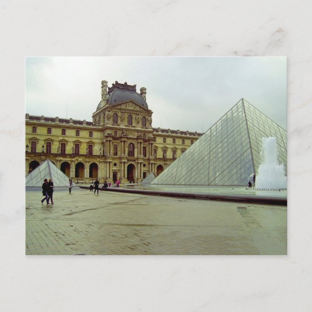 postal del museo del Louvre (Anverso)