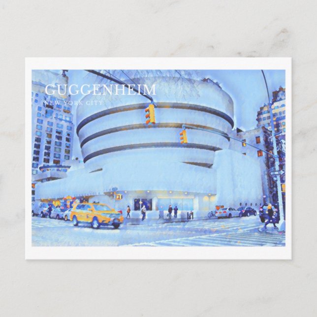 Postal del Museo Guggenheim, Nueva York (Anverso)