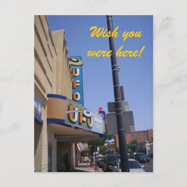 postal del Museo Roswell UFO (Anverso)