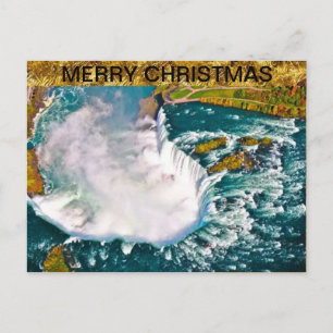 Postal del navidad de Niagara Falls