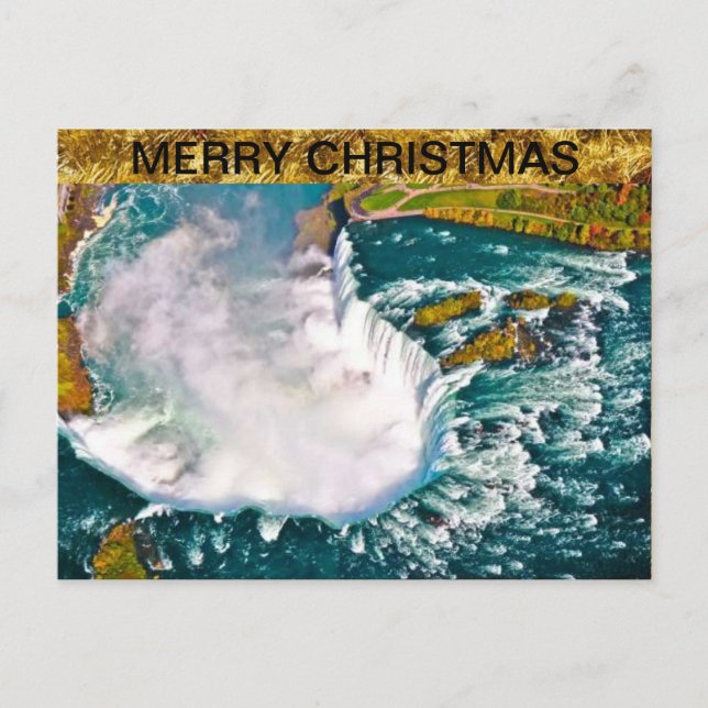 Postal del navidad de Niagara Falls (Anverso)