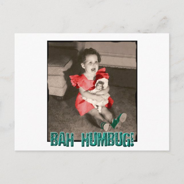 Postal del navidad del embaucamiento de Bah (Anverso)