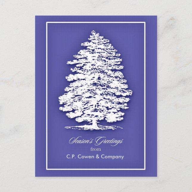 Postal del navidad del negocio/los saludos de la (Anverso)