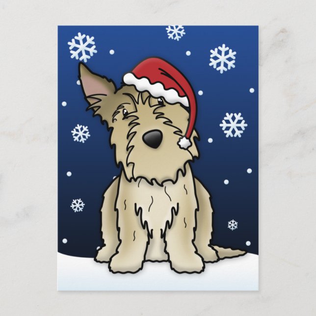 Postal del navidad del pastor de Kawaii Picardía (Anverso)