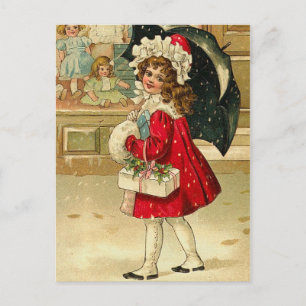 Postal del navidad del vintage