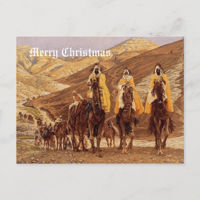 Postal del navidad del vintage (Anverso)