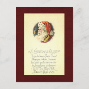 Postal del navidad del vintage