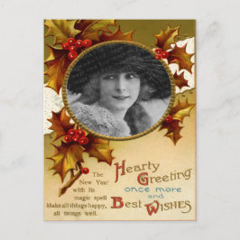 Postal del navidad del vintage