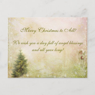 Postal del navidad del vintage del Victorian