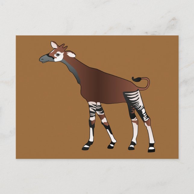 Postal del Okapi (Anverso)