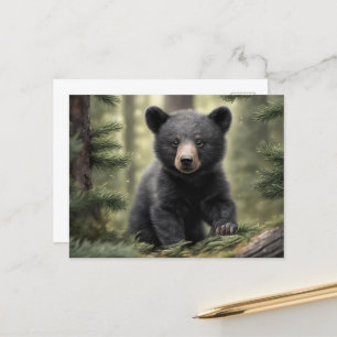 Postal del Oso Negro Pequeño de North Woods