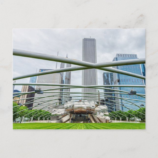 Postal del pabellón Chicago Pritzker (Anverso)