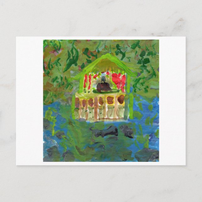 Postal del pabellón de mediación pacífica (Anverso)