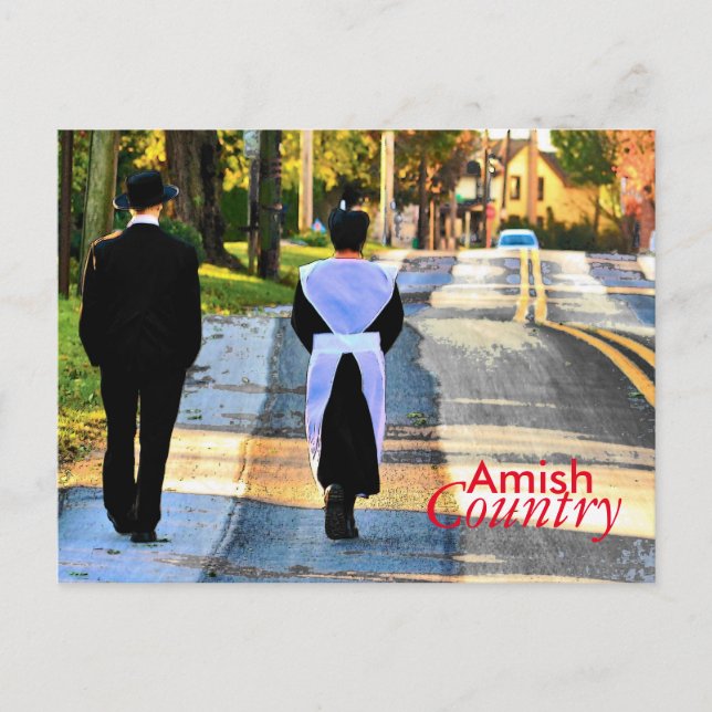 Postal del país de Amish (Anverso)