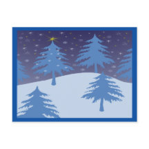 postal del país de las maravillas del invierno