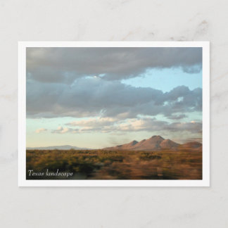 Postal del paisaje de Tejas