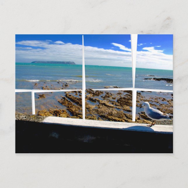 Postal del paisaje del mar (Anverso)