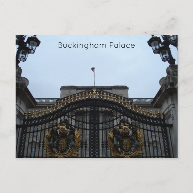 Postal del Palacio de Buckingham (Anverso)