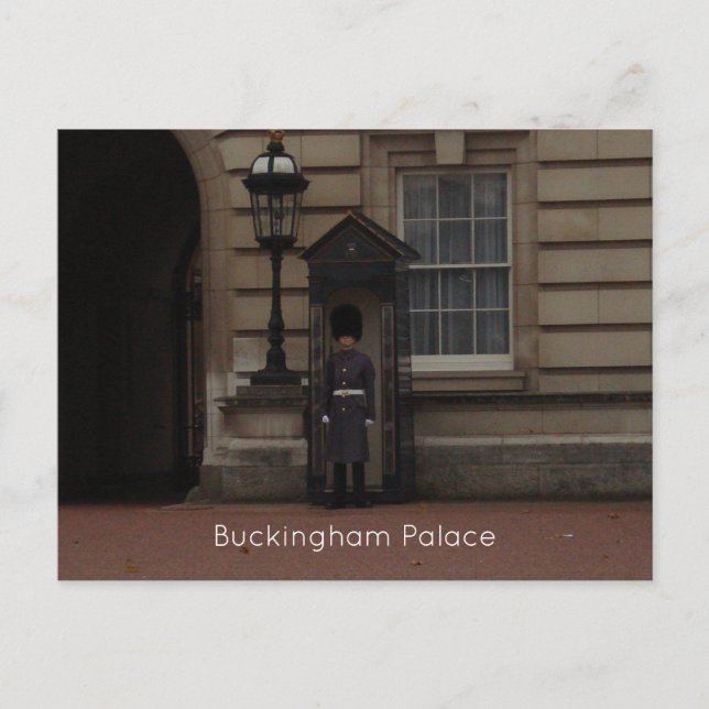 Postal del Palacio de Buckingham (Anverso)