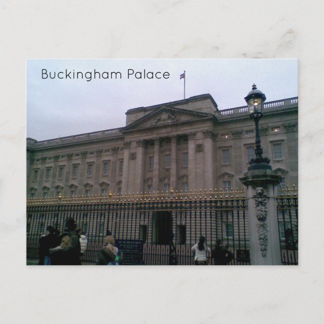 Postal del Palacio de Buckingham (Anverso)