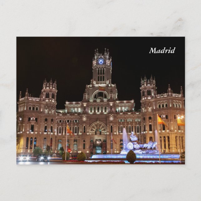 Postal del Palacio de Cibeles (Anverso)