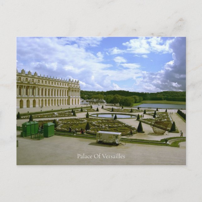 Postal del palacio de versailles (Anverso)