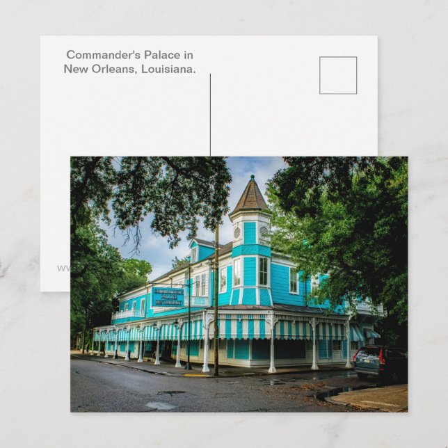 Postal del Palacio del Comandante (Anverso / Reverso)