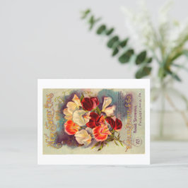 Postal del paquete de semillas.