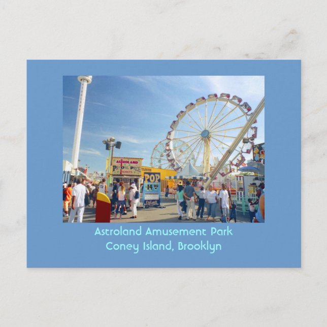 postal del Parque de Astroland (Coney Is., NY) (Anverso)
