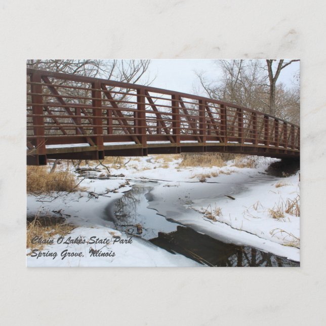 Postal del Parque Estatal Chain O'Lakes (Anverso)