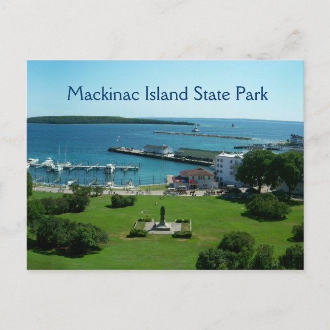 Postal del Parque Estatal de la Isla Mackinac (Anverso)