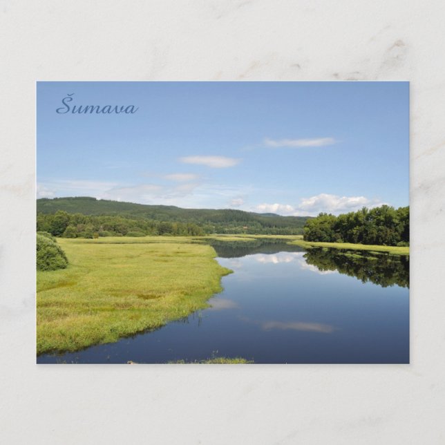 Postal del parque nacional de Sumava (Anverso)