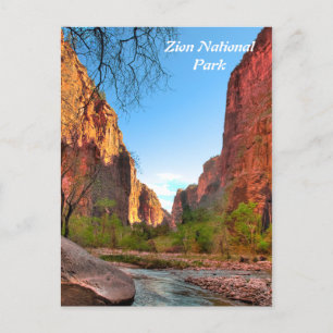 Postal del parque nacional de Zion