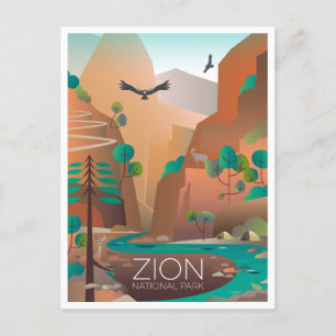 Postal del Parque Nacional de Zion