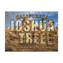 Postal del Parque Nacional del Árbol Joshua