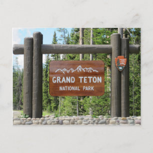 Postal del parque nacional del Gran Tetón