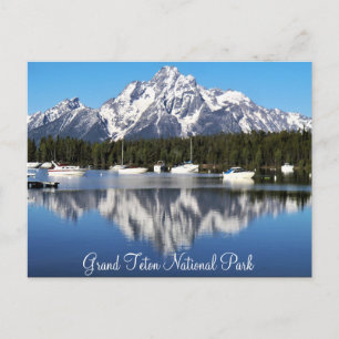Postal del parque nacional del Gran Tetón