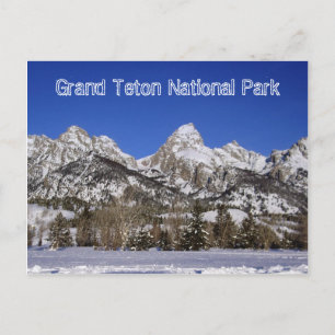 Postal del parque nacional del Gran Tetón