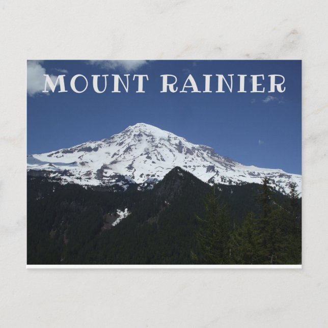 Postal del Parque Nacional Mount Rainier (Anverso)