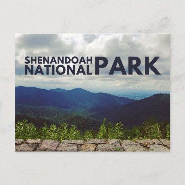 Postal del Parque Nacional Shenandoah (Anverso)