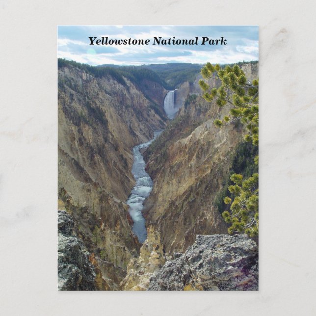 Postal del Parque Nacional Yellowstone (Anverso)