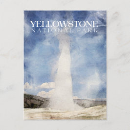 Postal del parque nacional Yellowstone