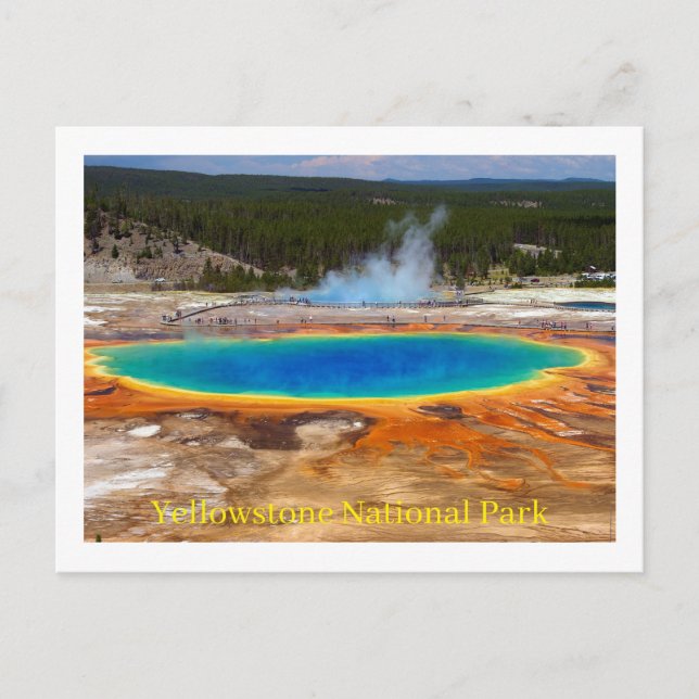 Postal del Parque Nacional Yellowstone (Anverso)