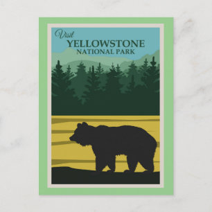 Postal del Parque Nacional Yellowstone