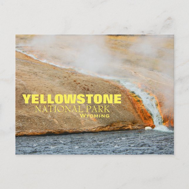 Postal del Parque Nacional Yellowstone (Anverso)