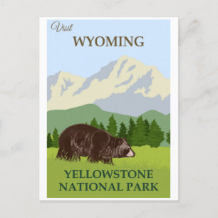 Postal del Parque Nacional Yellowstone