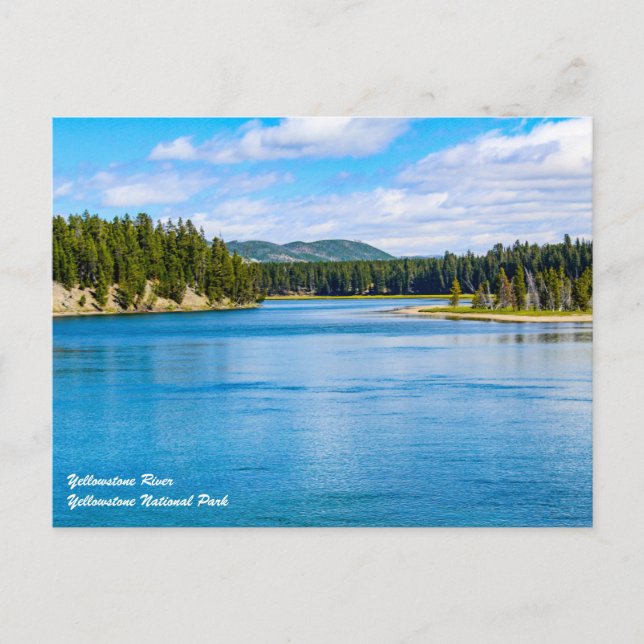 Postal del Parque Nacional Yellowstone (Anverso)